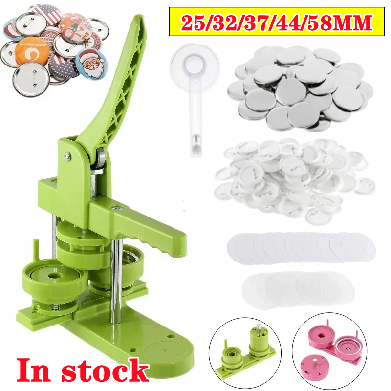 Button Badge Blank - 25/32/37/44MM Button Maker Machine DIY Pin