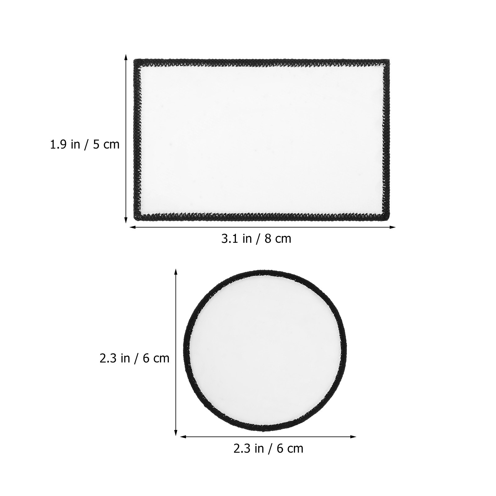 30Pcs Adhesive Blank Patches S - Hat Sublimation Blank recension och pris