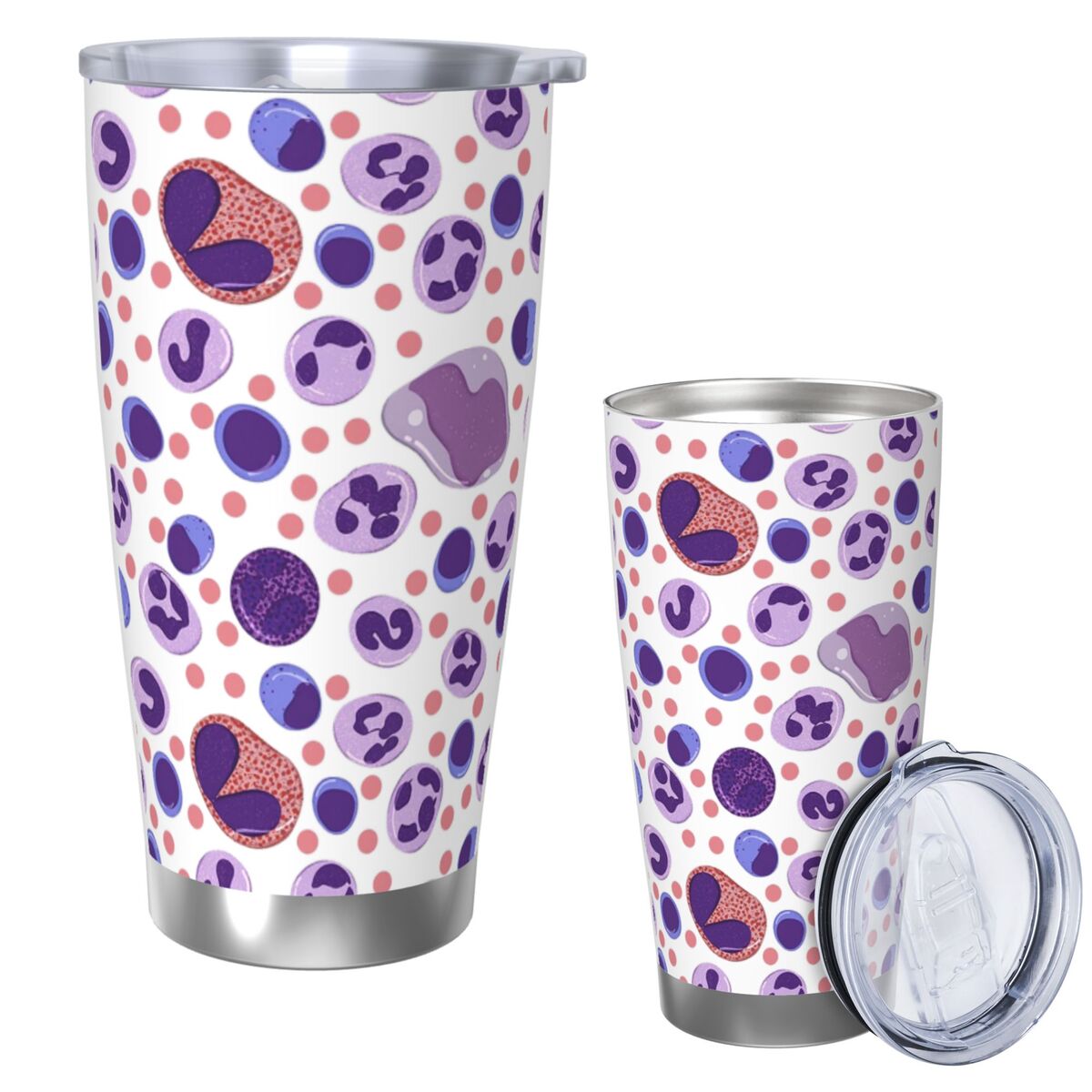 Large White Blood Cell Pattern - Tumbler 20Oz White recension och pris