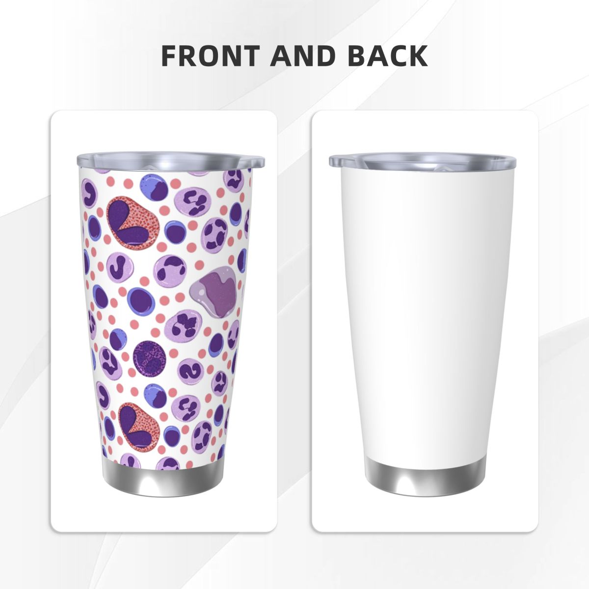 Large White Blood Cell Pattern - Tumbler 20Oz White recension och pris