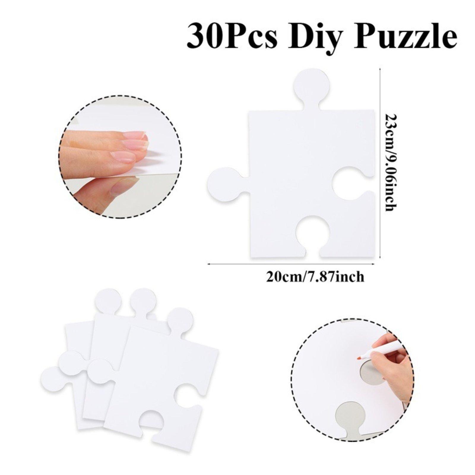 White Blank Drawing Puzzles Ca - Puzzle Blank White recension och pris