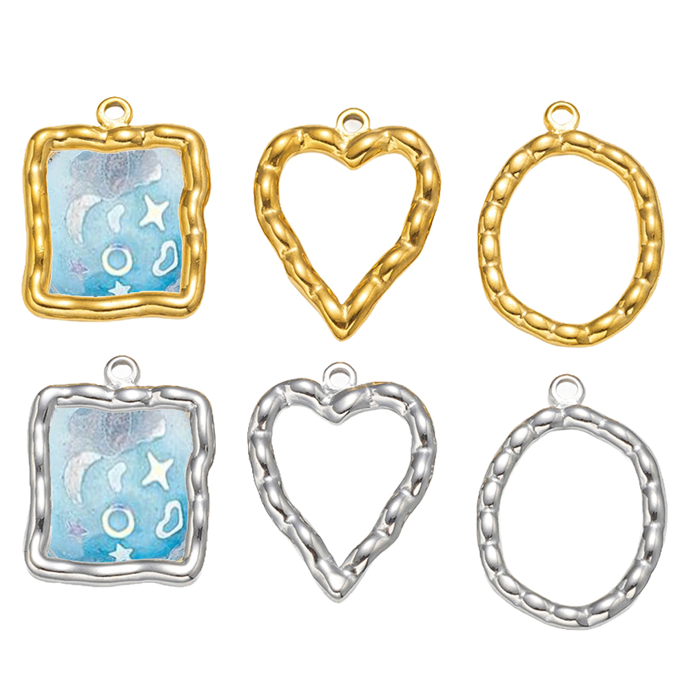 5pcs Stainless Steel Heart Rou - Metal Photo Panel recension och pris
