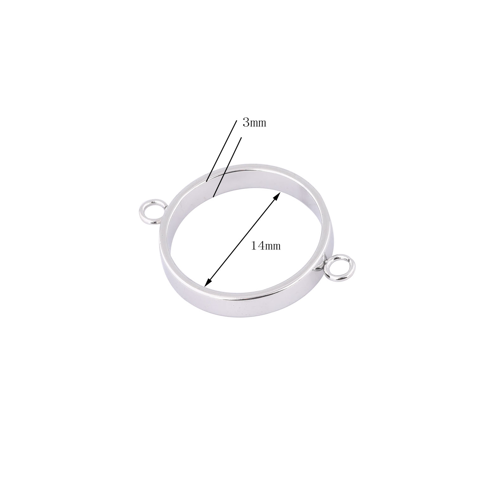 10pcs Stainless Steel 14mm Ope - Metal Photo Panel recension och pris