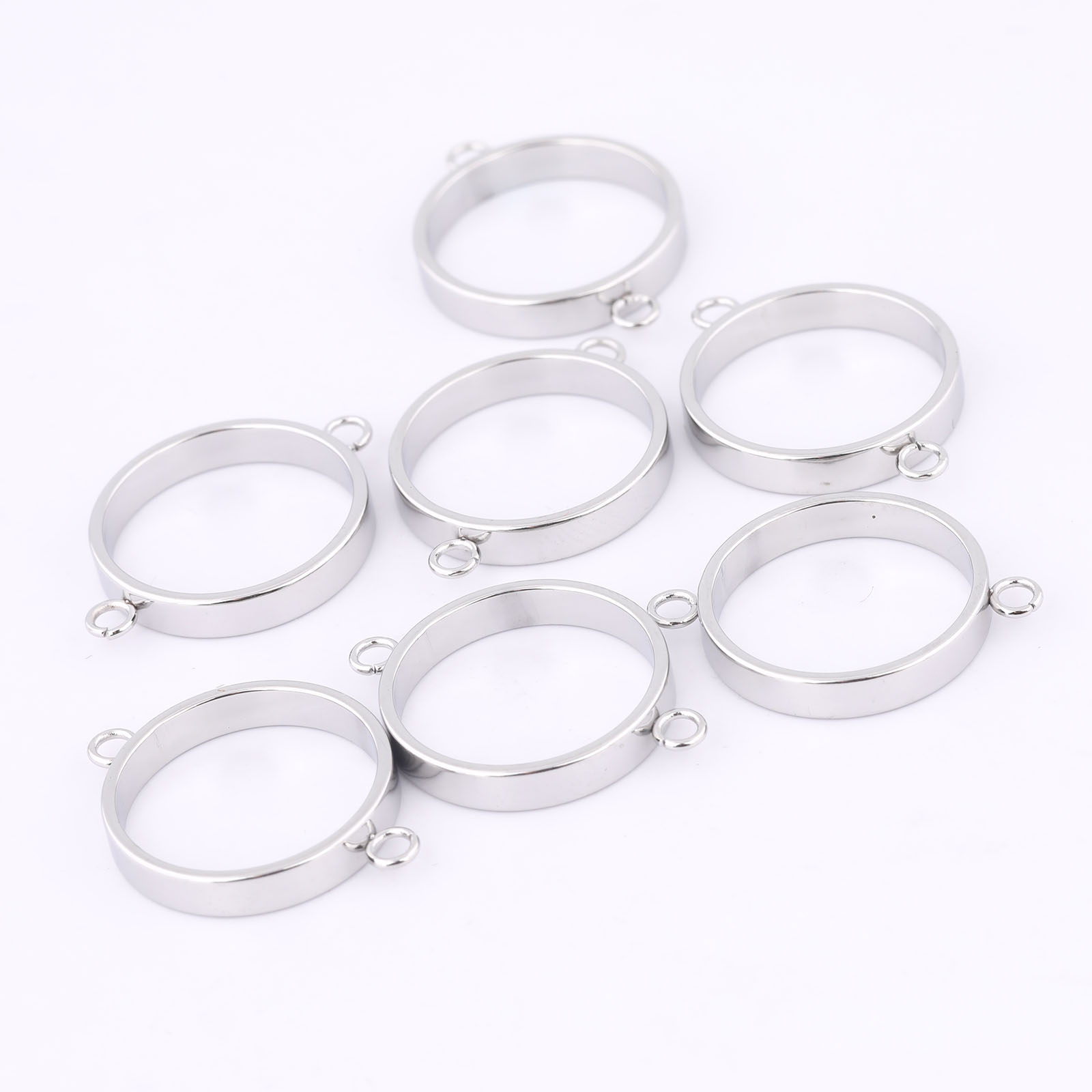 10pcs Stainless Steel 14mm Ope - Metal Photo Panel recension och pris