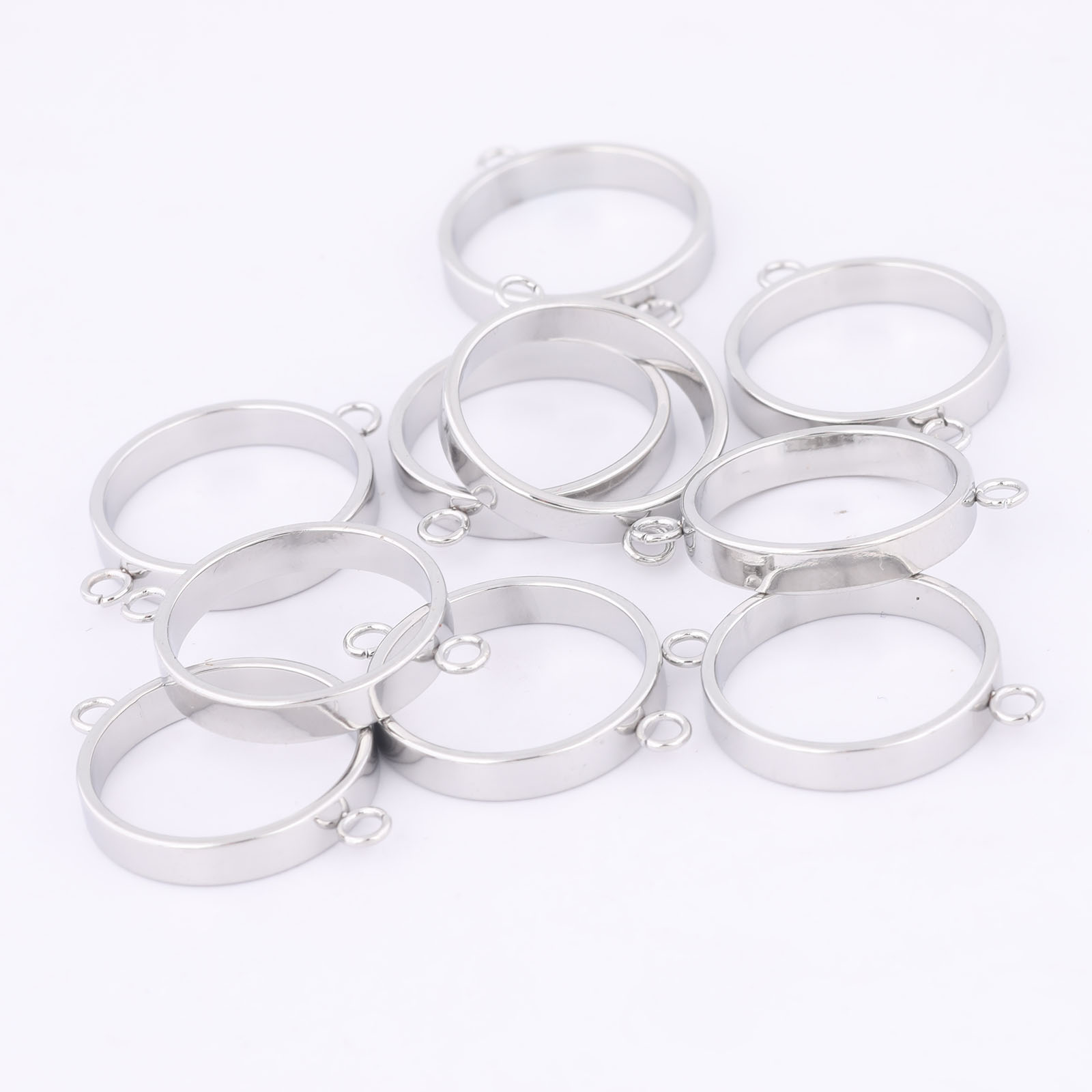 10pcs Stainless Steel 14mm Ope - Metal Photo Panel recension och pris