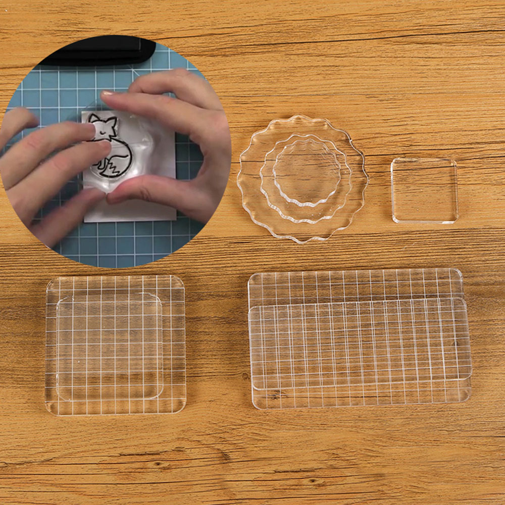 Clear Acrylic Stamp Block Use  - Photo Acrylic Block recension och pris
