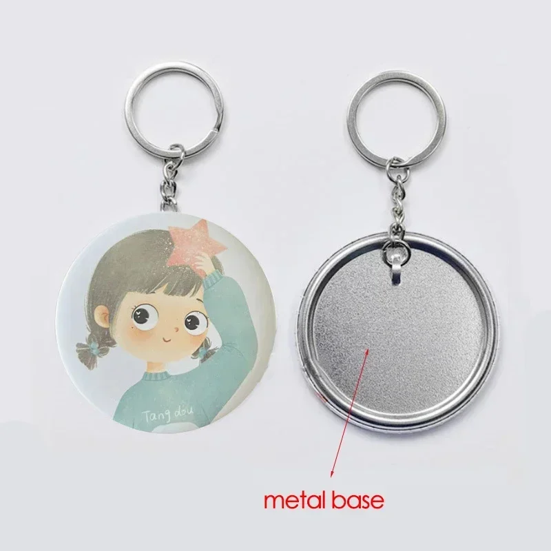 100PCS 44mm 58mm Keychains Bad - Button Badge Blank recension och pris