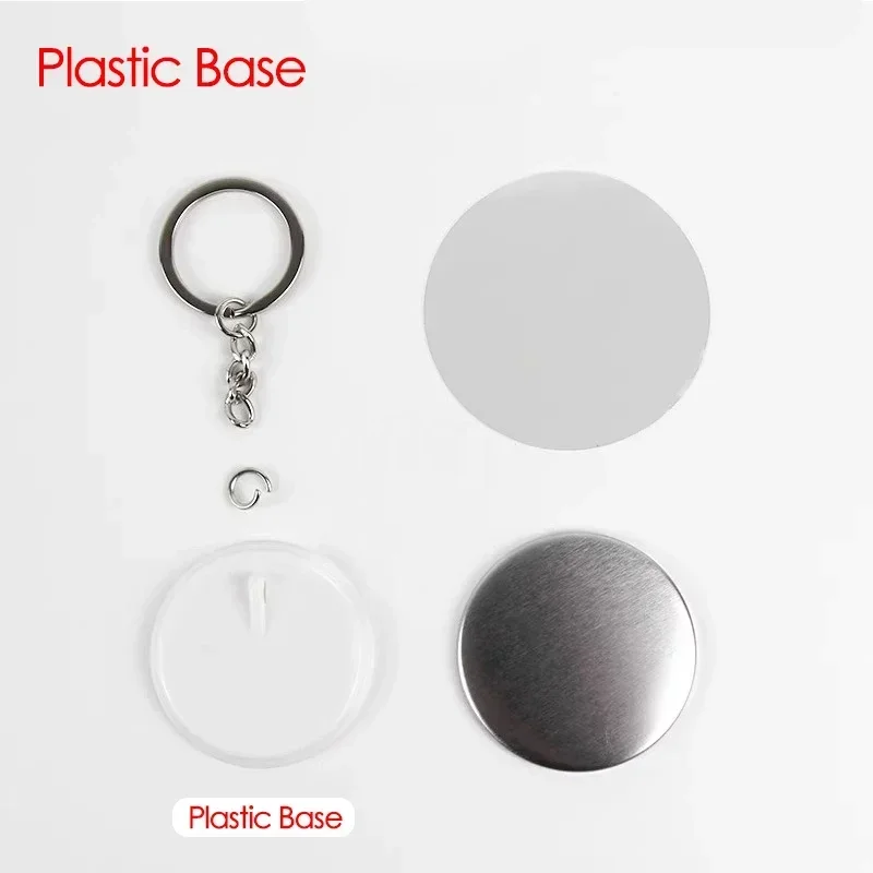 100PCS 44mm 58mm Keychains Bad - Button Badge Blank recension och pris