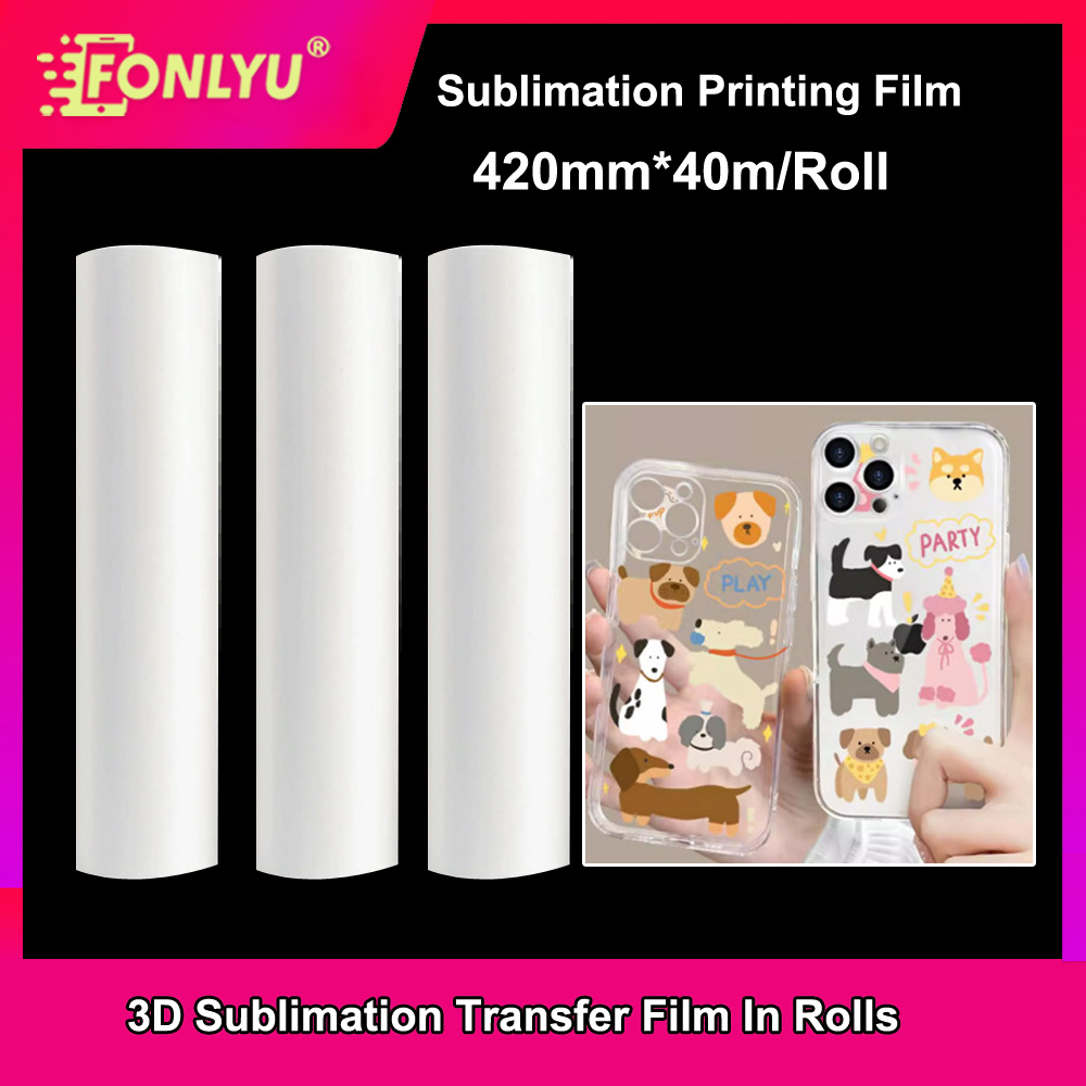 FONLYU 420mm*40mm Roll 3D Subl - Phone Case Blank Print recension och pris