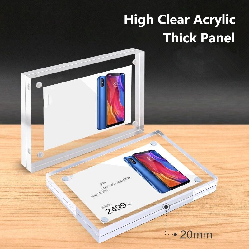 90x55mm Magnetic Acrylic Price - Photo Acrylic Block recension och pris