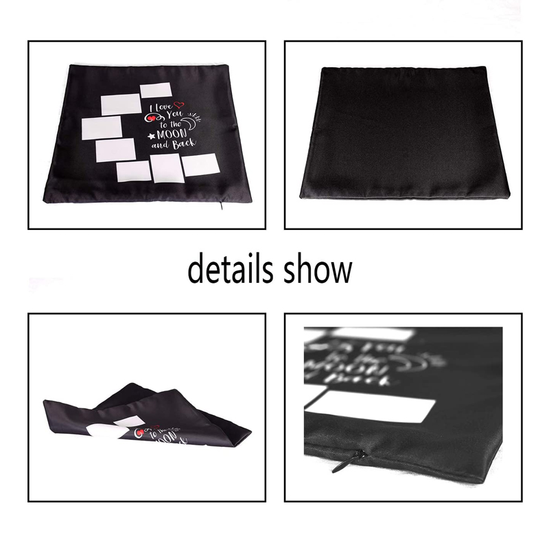 10pcs/Lot 7 Panels Blank Moon  - Pillow Cover Sublimation recension och pris