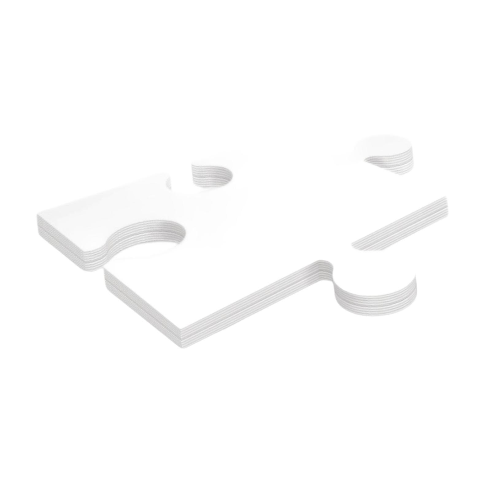 24x White Cardboard Blank Jigs - Puzzle Blank White recension och pris