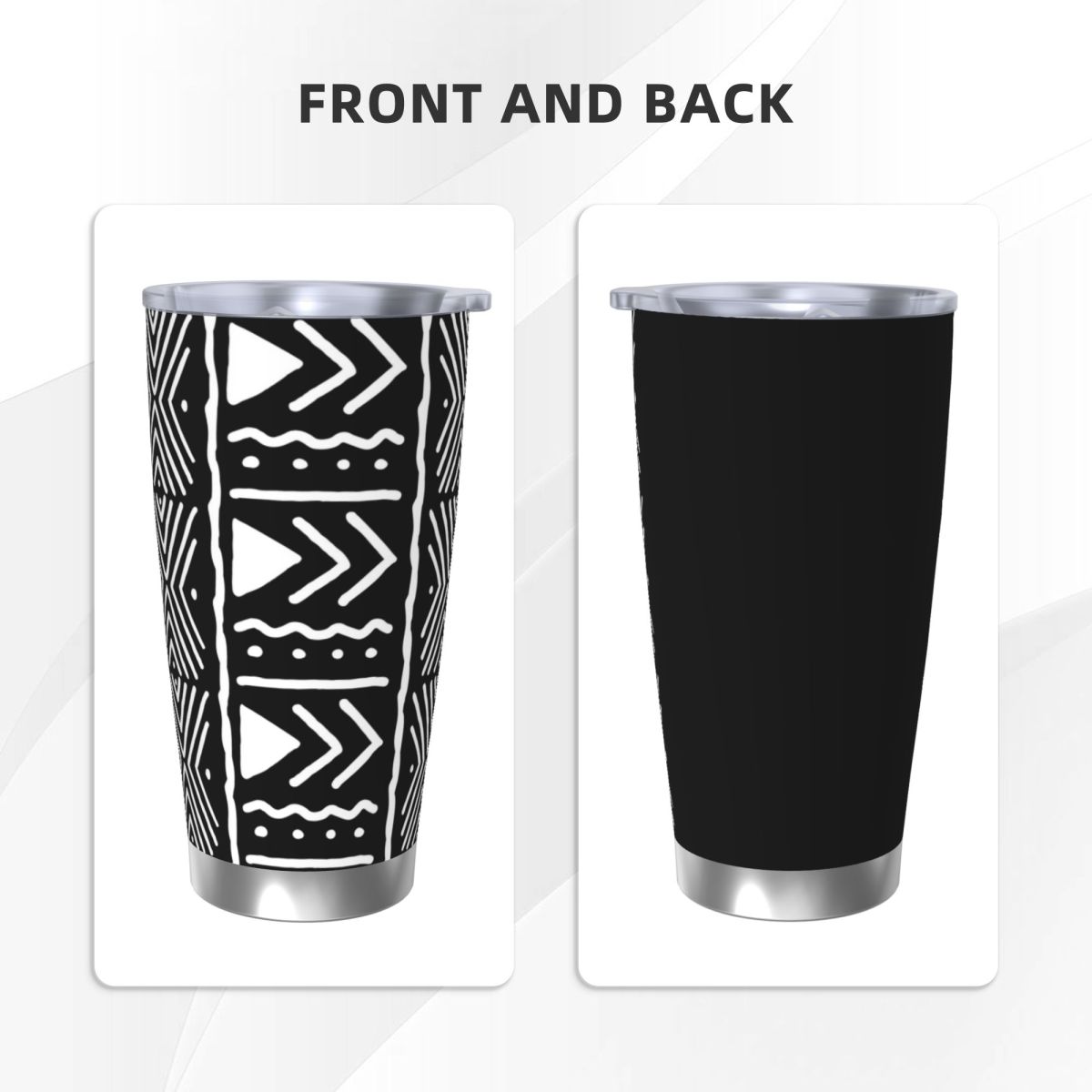 Black And White African Bogola - Tumbler 20Oz White recension och pris