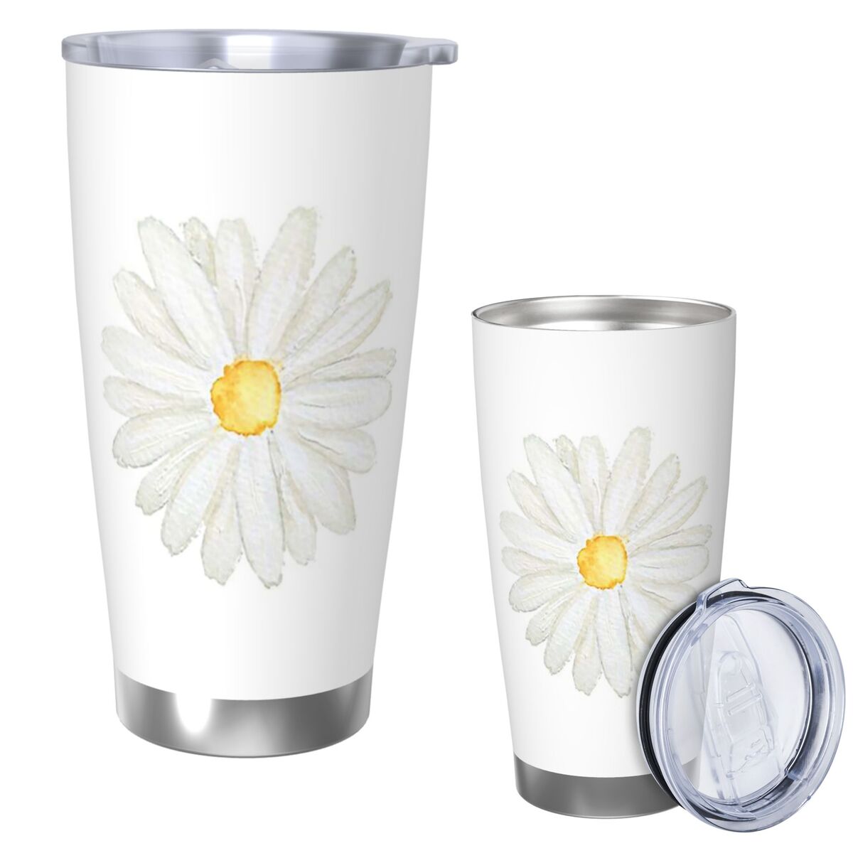 Hand Painted One Little White  - Tumbler 20Oz White recension och pris
