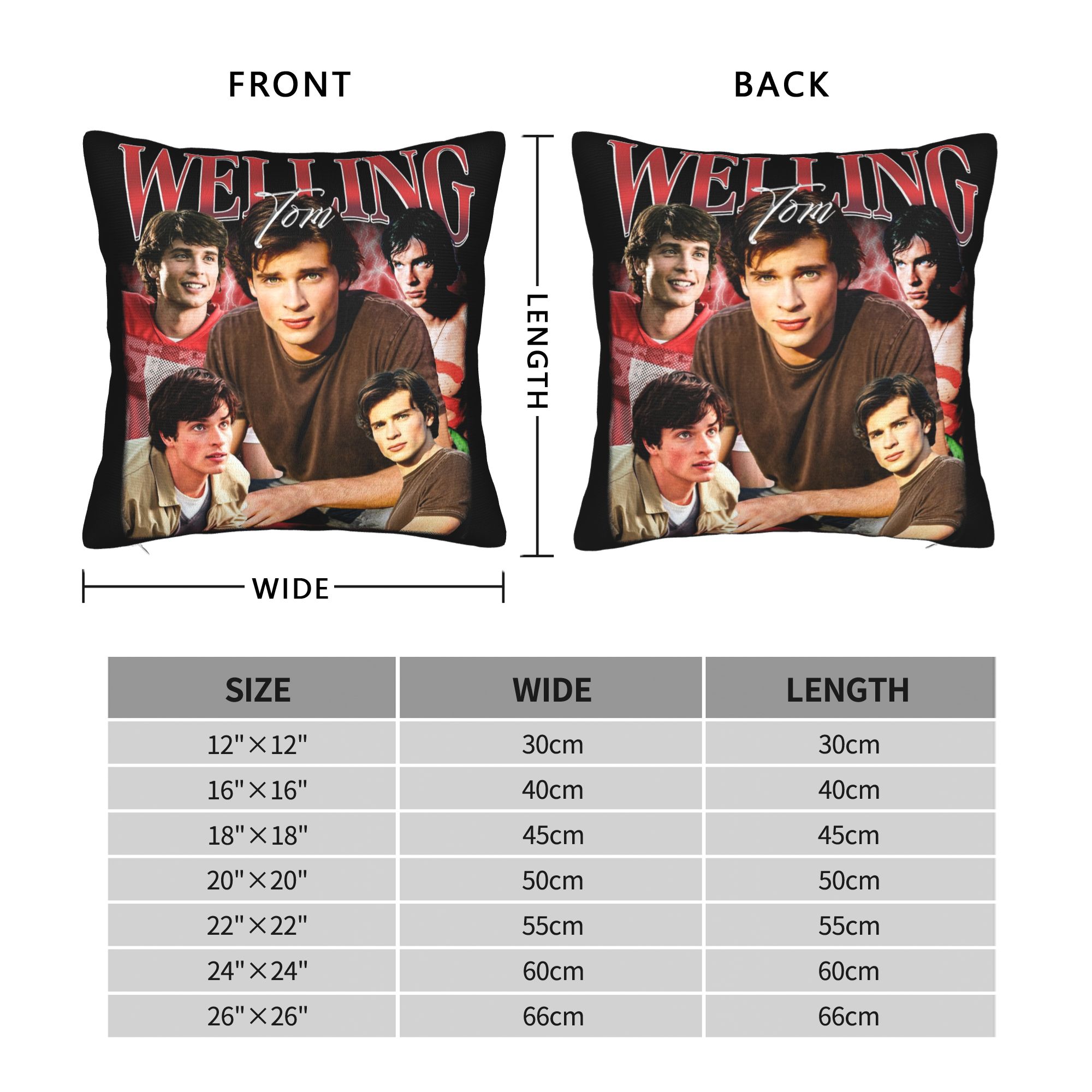 Vintage Welling Tom heated riv - Pillow Cover Sublimation recension och pris