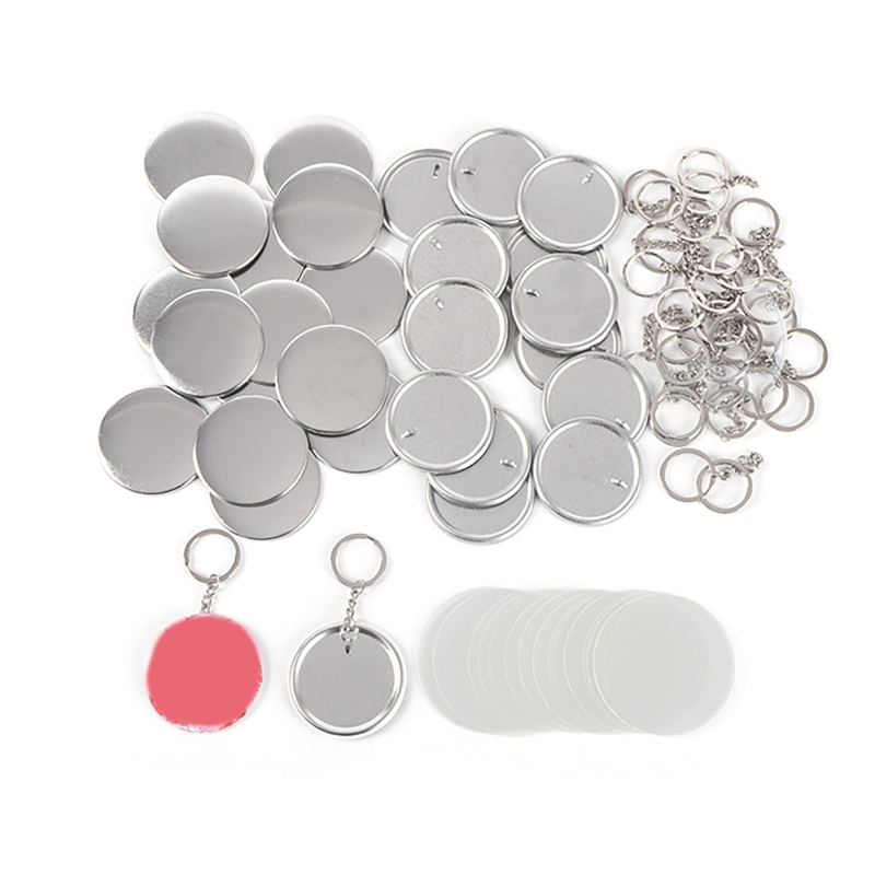 100PCS 44MM 58MM Plastic Metal - Button Badge Blank recension och pris