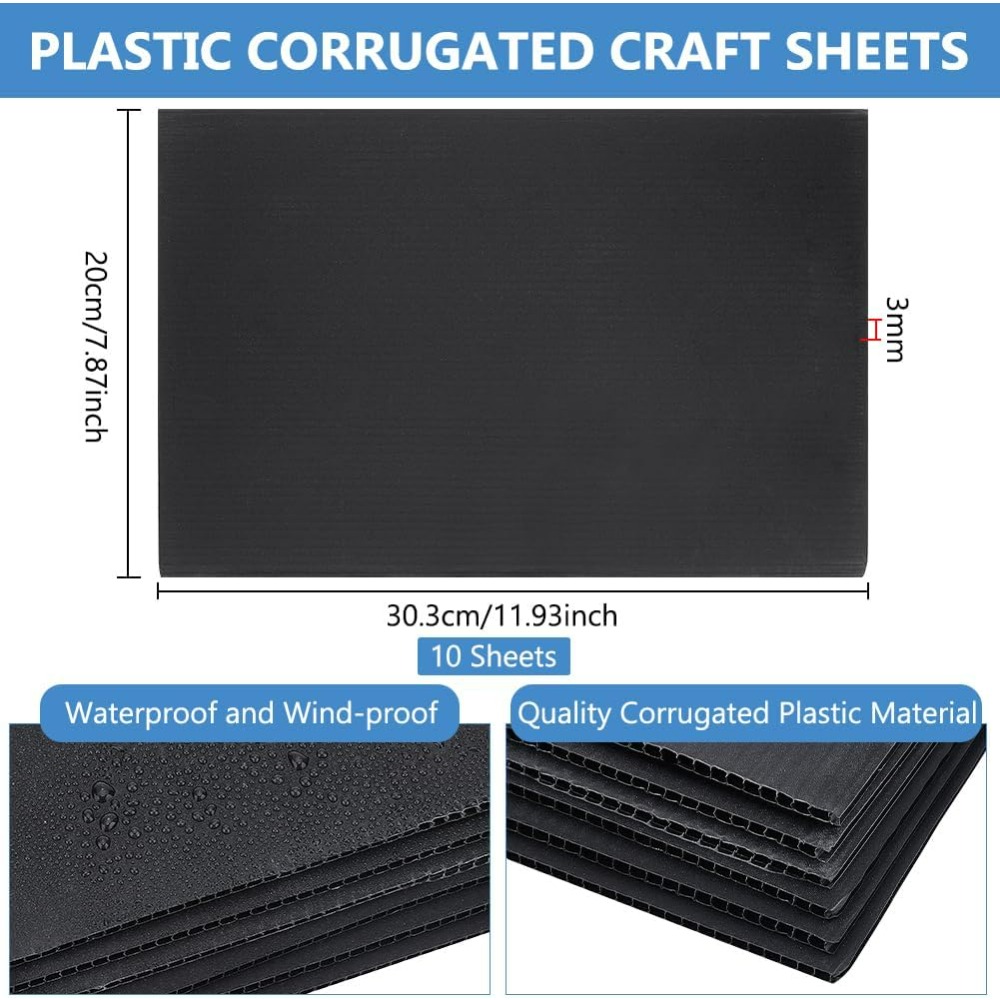 Plastic Sheets 12x7.8 Inch Stu - Yard Sign Blank recension och pris