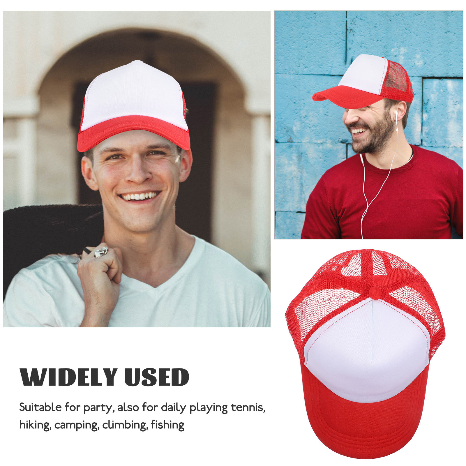 10Pcs DIY Blank Mesh Baseball  - Hat Sublimation Blank recension och pris