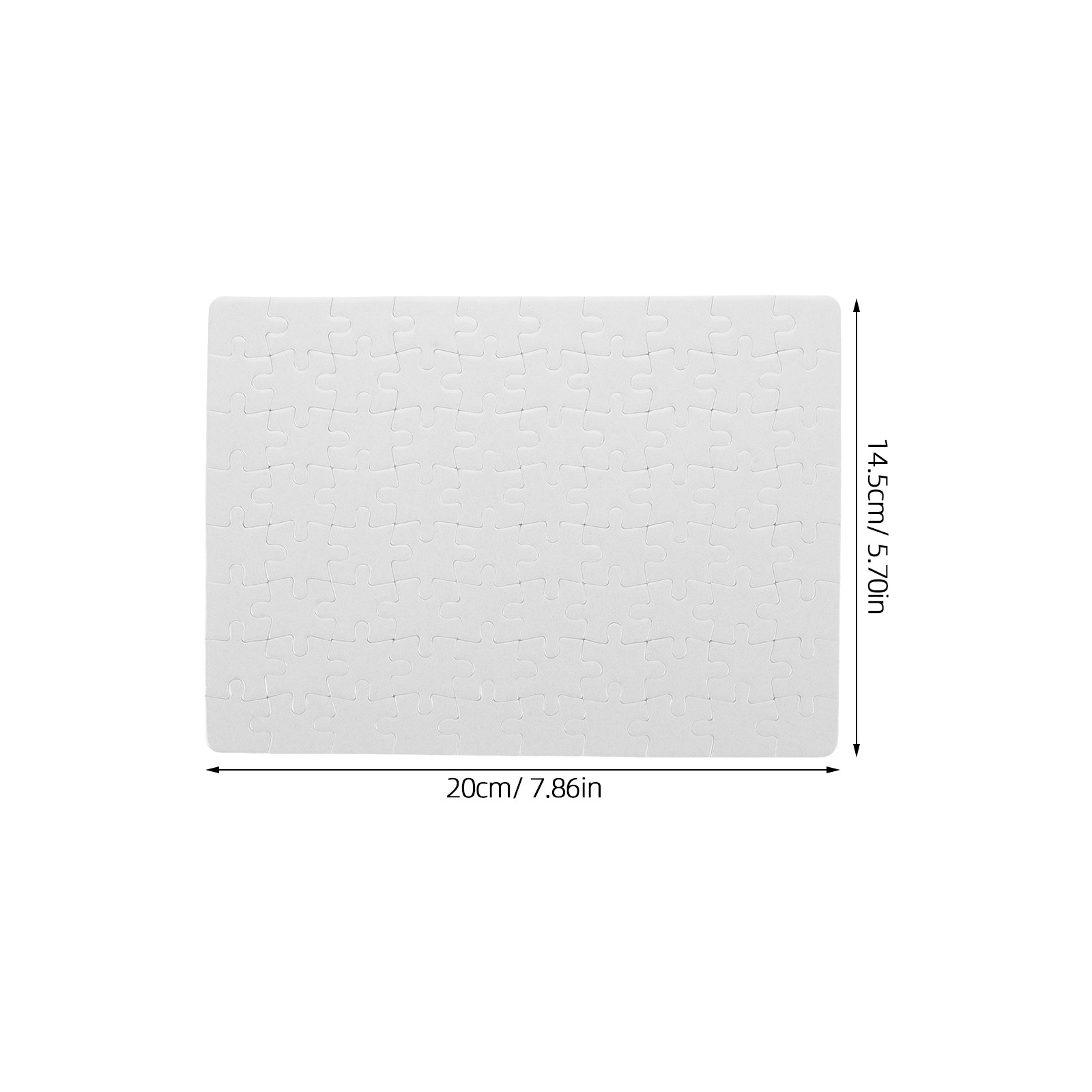 4Sheets White Jigsaw Puzzle Bl - Puzzle Blank White recension och pris