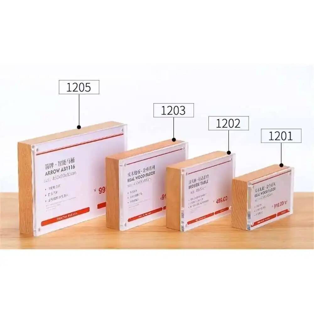 Desk Price Card Display Magnet - Photo Acrylic Block recension och pris