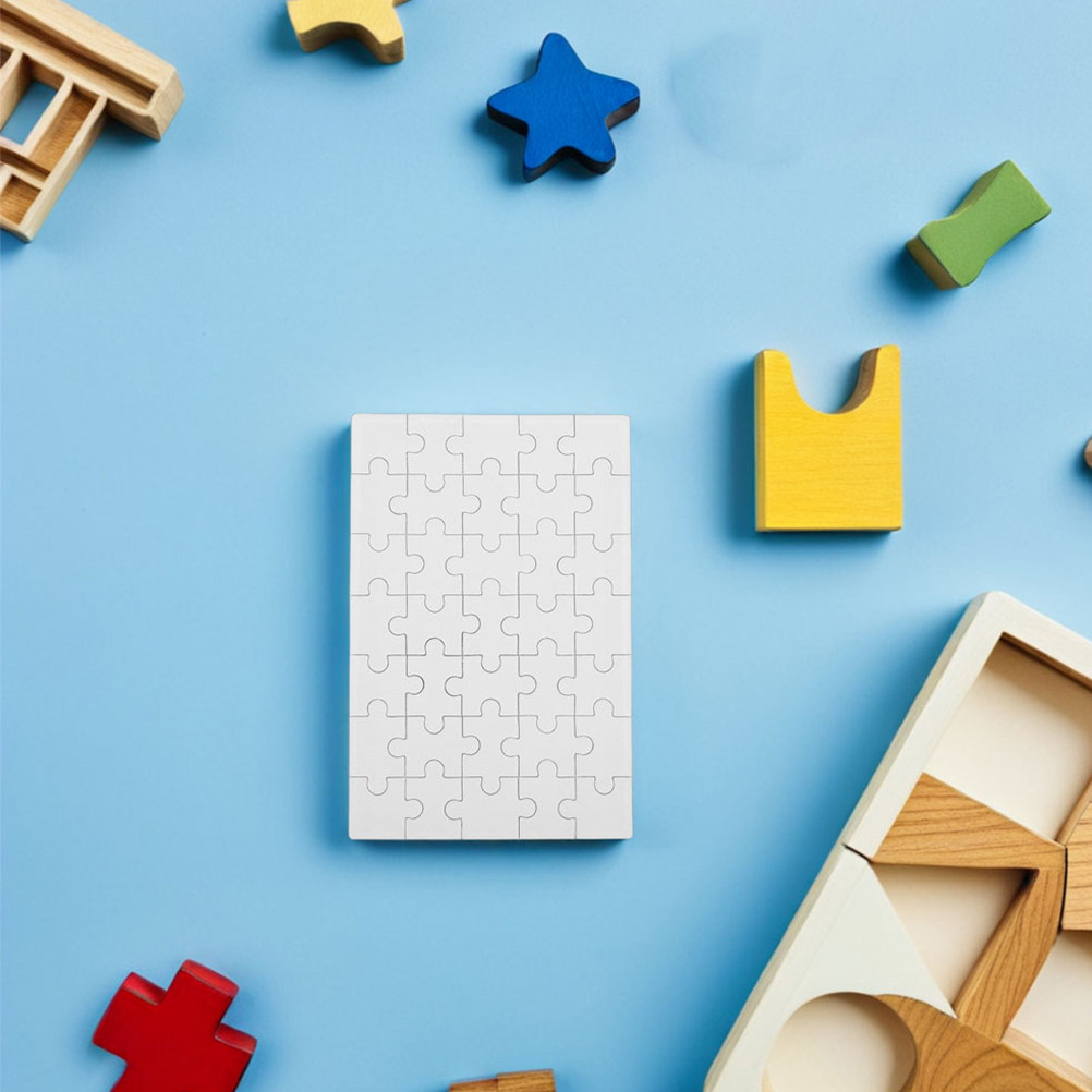 12Pcs Blank Sublimation Puzzle - Puzzle Blank White recension och pris
