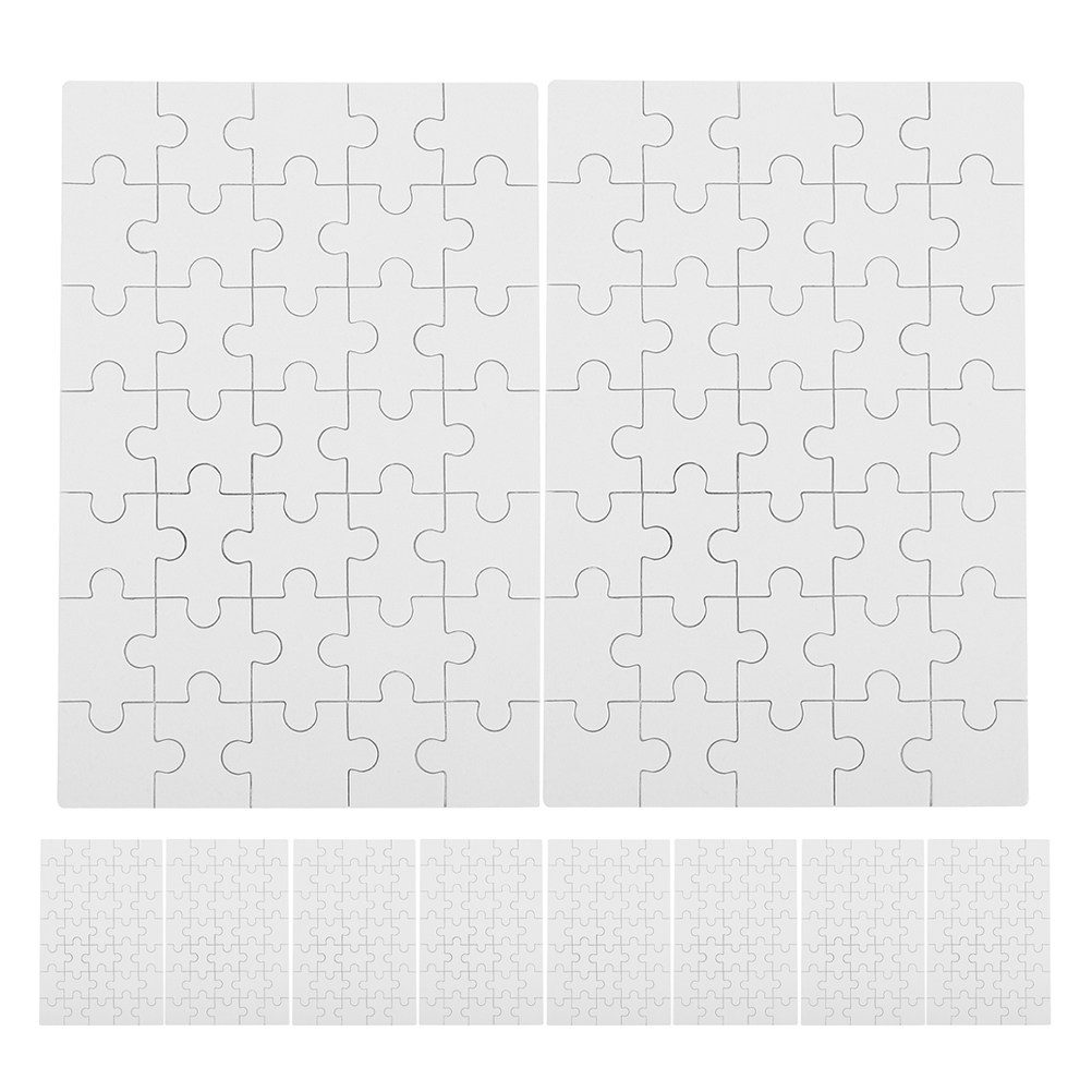 12Pcs Blank Sublimation Puzzle - Puzzle Blank White recension och pris