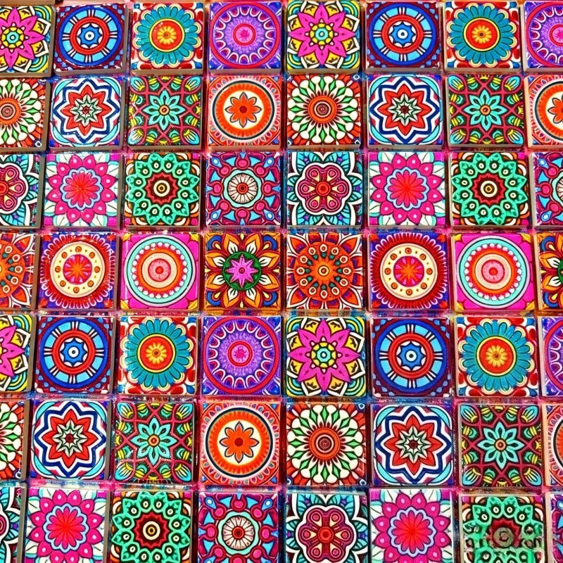 Mandala Print Ceramic Mosaic 1 - Ceramic Tile Blank recension och pris