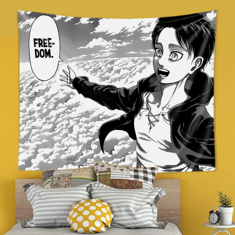 Eren Yeager Freedom Manga Post - Canvas Wrap Ready recension och pris