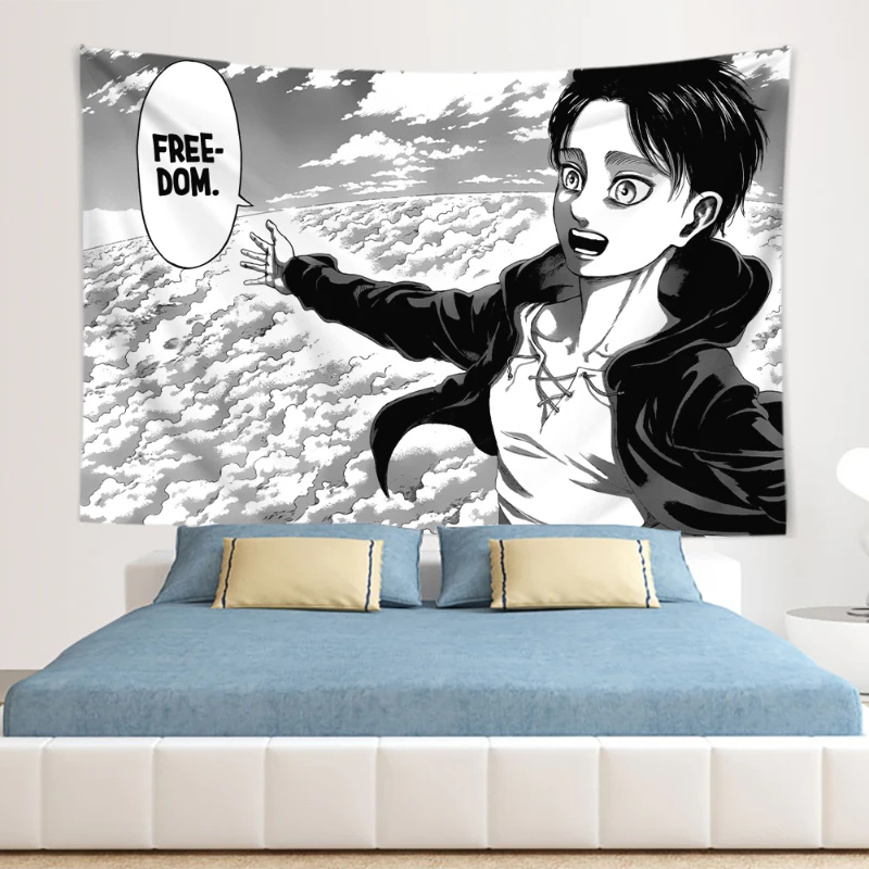 Eren Yeager Freedom Manga Post - Canvas Wrap Ready recension och pris