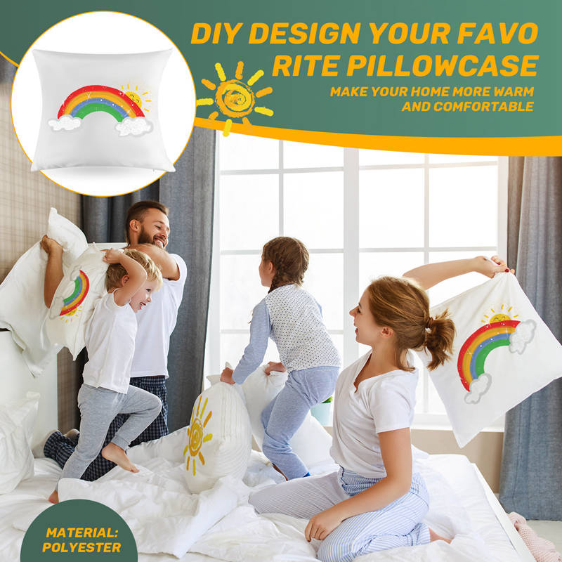 40X40 White Plain Sublimation  - Pillow Cover Sublimation recension och pris