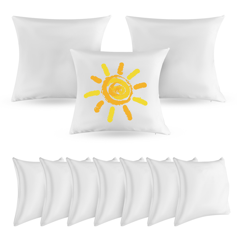 40X40 White Plain Sublimation  - Pillow Cover Sublimation recension och pris