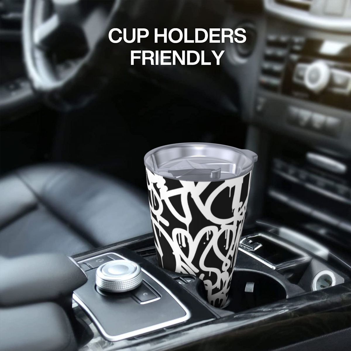 Black And White Graffiti Stain - Tumbler 20Oz White recension och pris