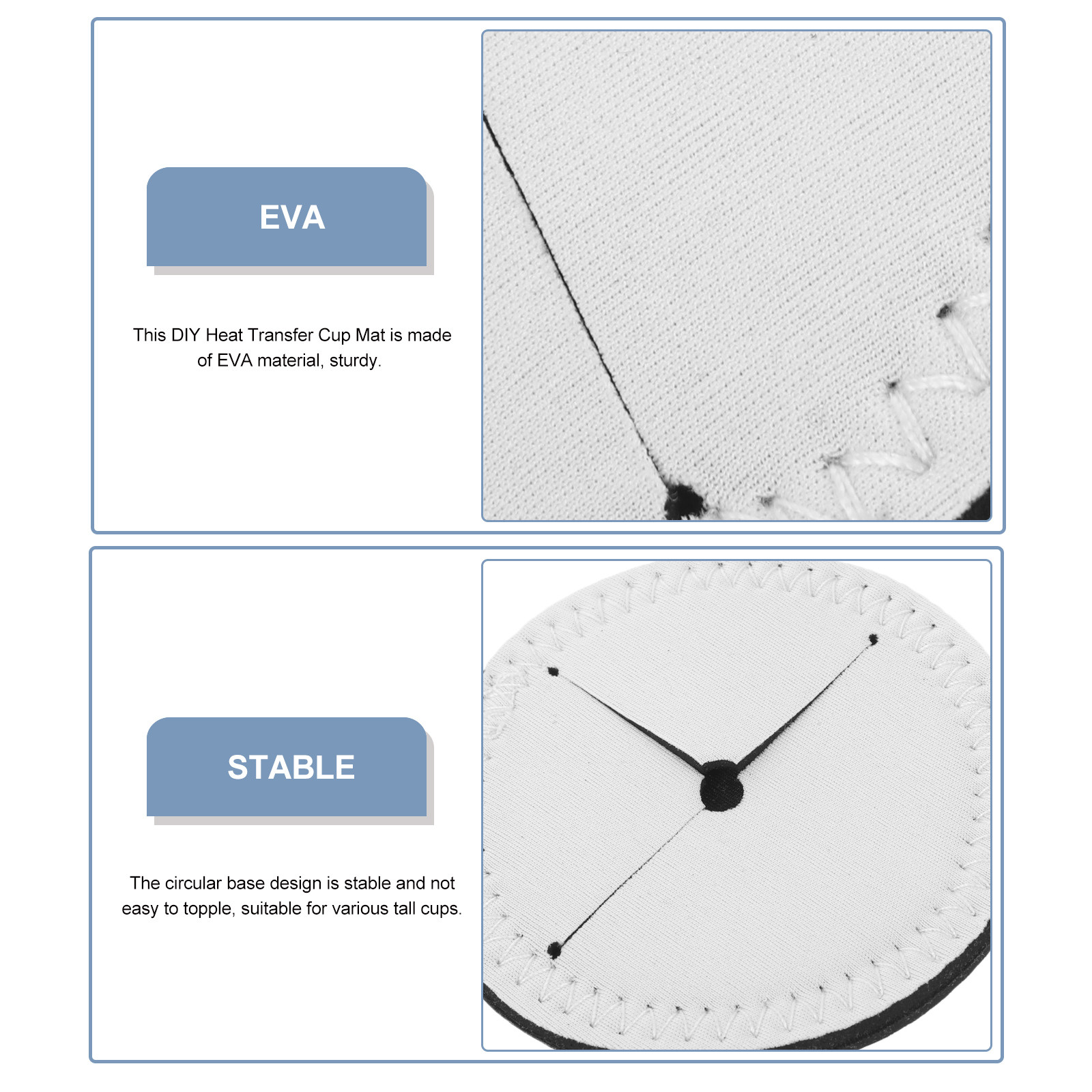4Pcs Sublimation Cup Coasters  - Coaster Sublimation Blank recension och pris