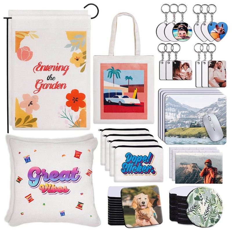 Heart Keychain Set Blank MDF S - Mouse Pad Blank Sublimation recension och pris