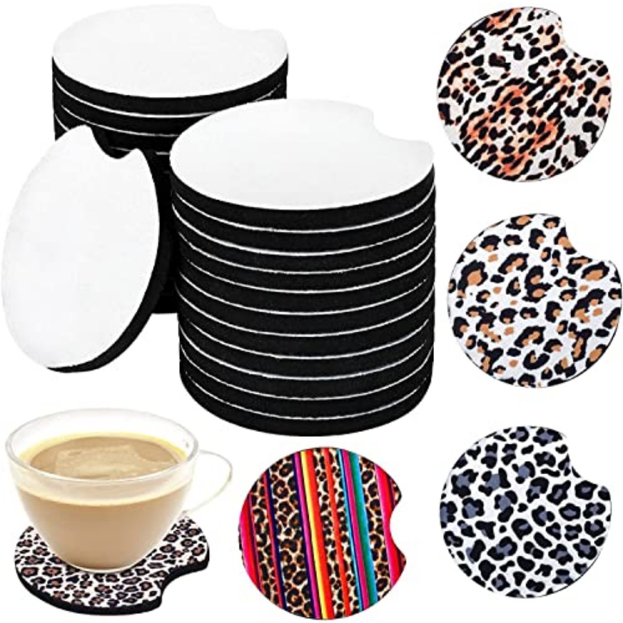 40PCS Sublimation Blank Car Co - Coaster Sublimation Blank recension och pris