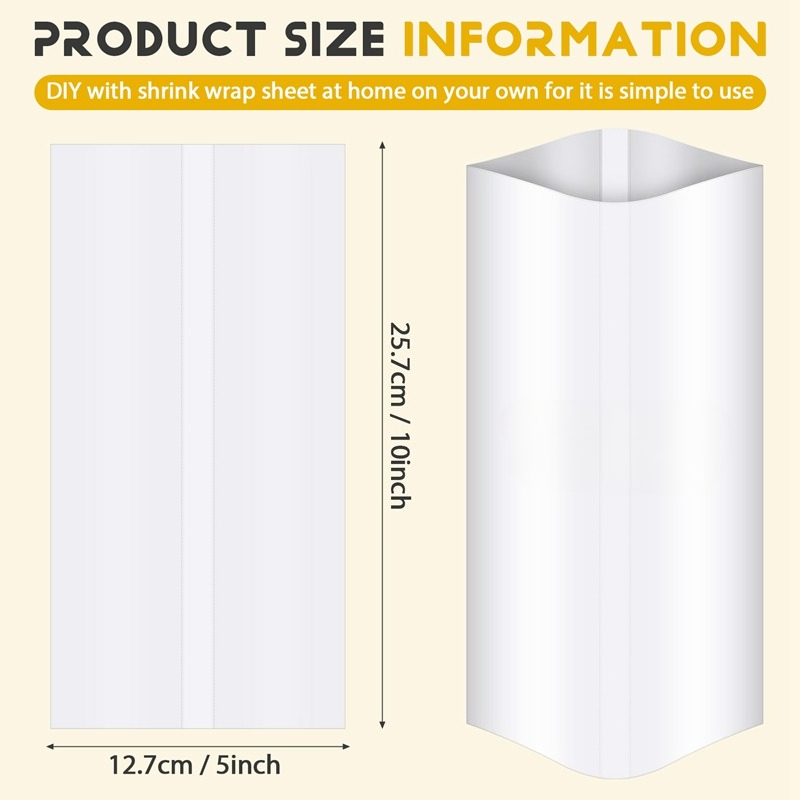 50/100 PCS Sublimation Shrink  - Sublimation Mug White recension och pris