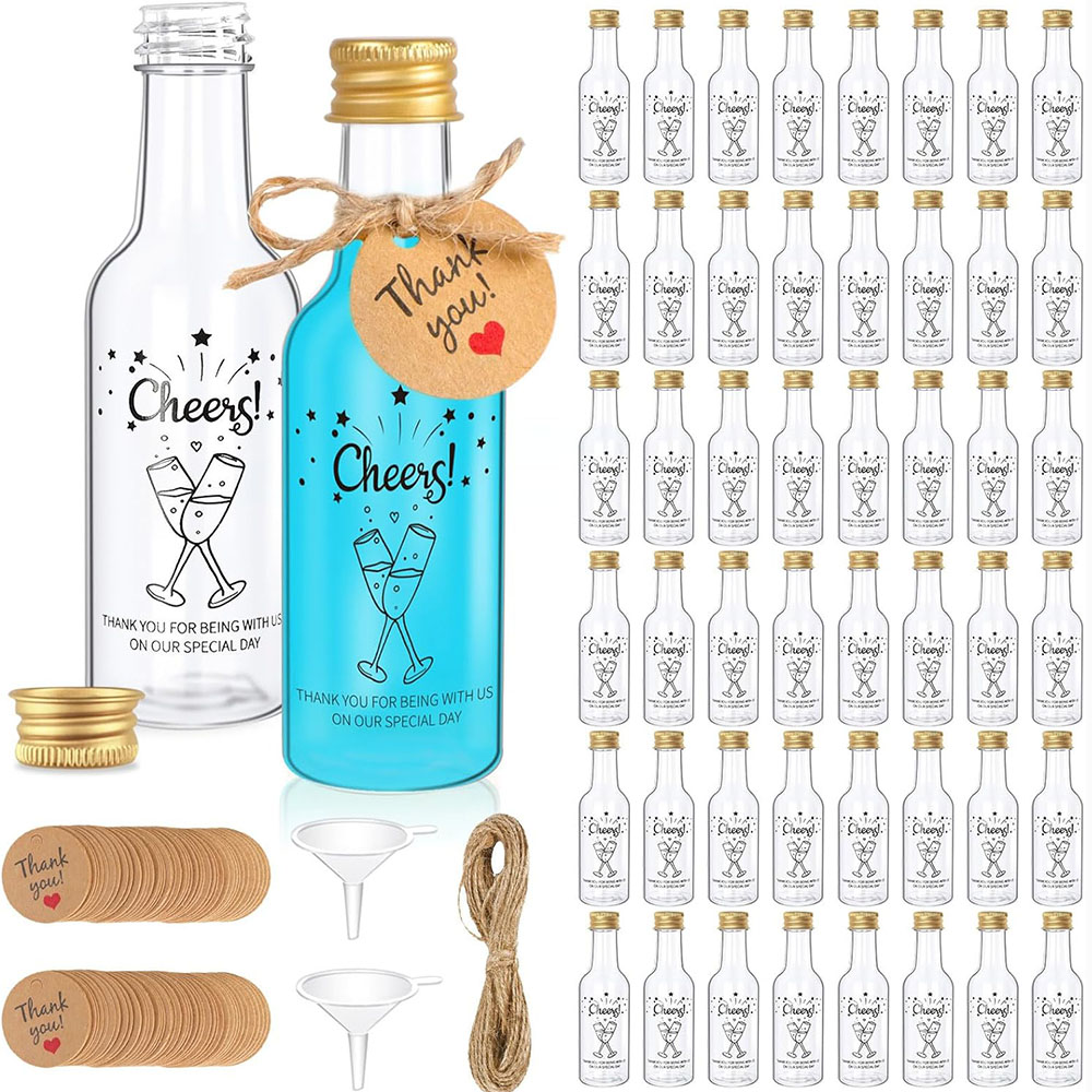 50Pack Mini Liquor Bottles,1.7 - Water Bottle Blank recension och pris