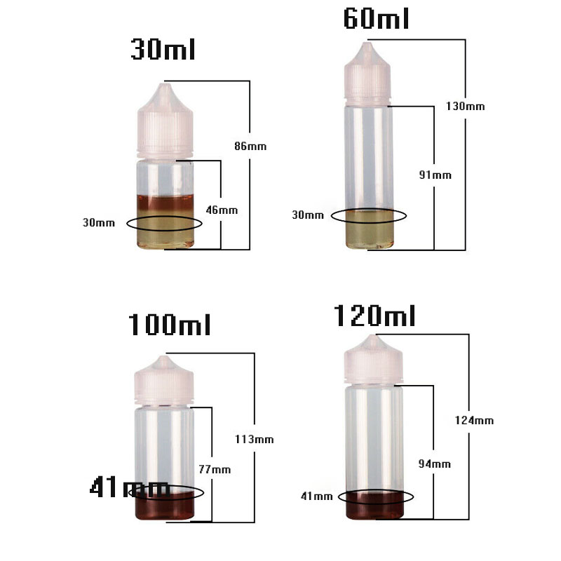 5pcs 30ml/60ml/100ml/120ml Pla - Water Bottle Blank recension och pris