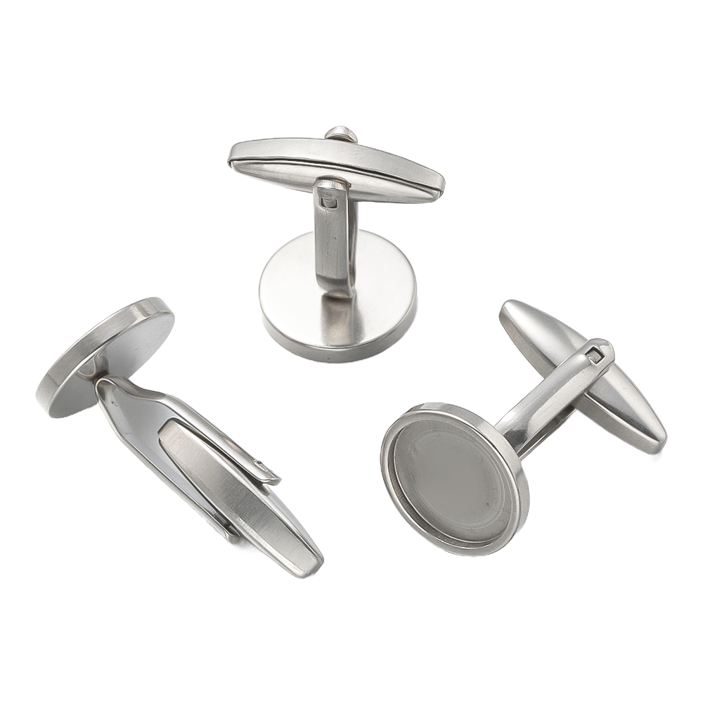 5Pcs Stainless Steel Cufflinks - Metal Photo Panel recension och pris