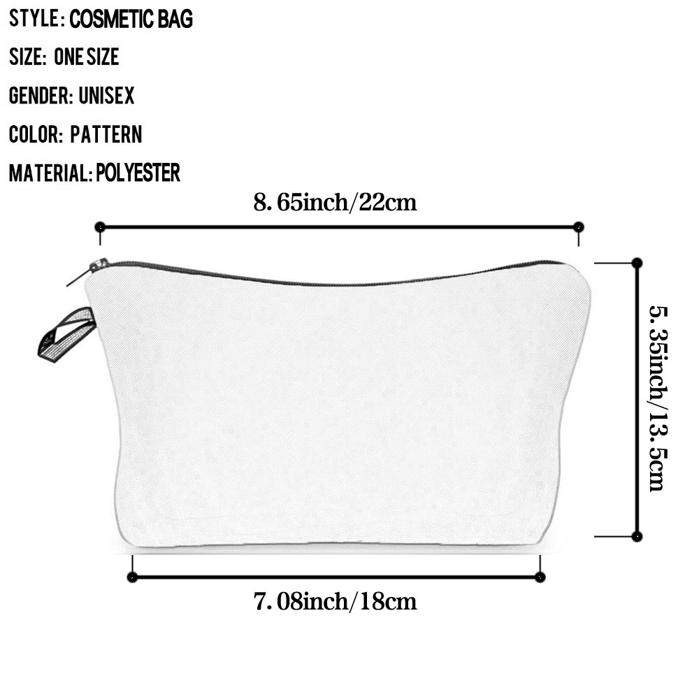 Women Makeup Bag Fashion Illus - Pillow Cover Sublimation recension och pris