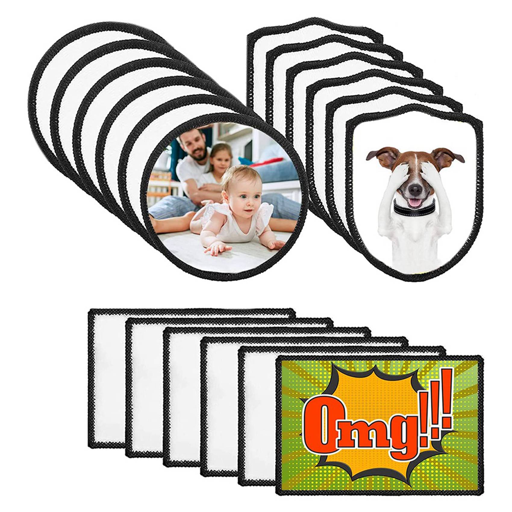 48Pcs Sublimation Patch Blanks - Hat Sublimation Blank recension och pris