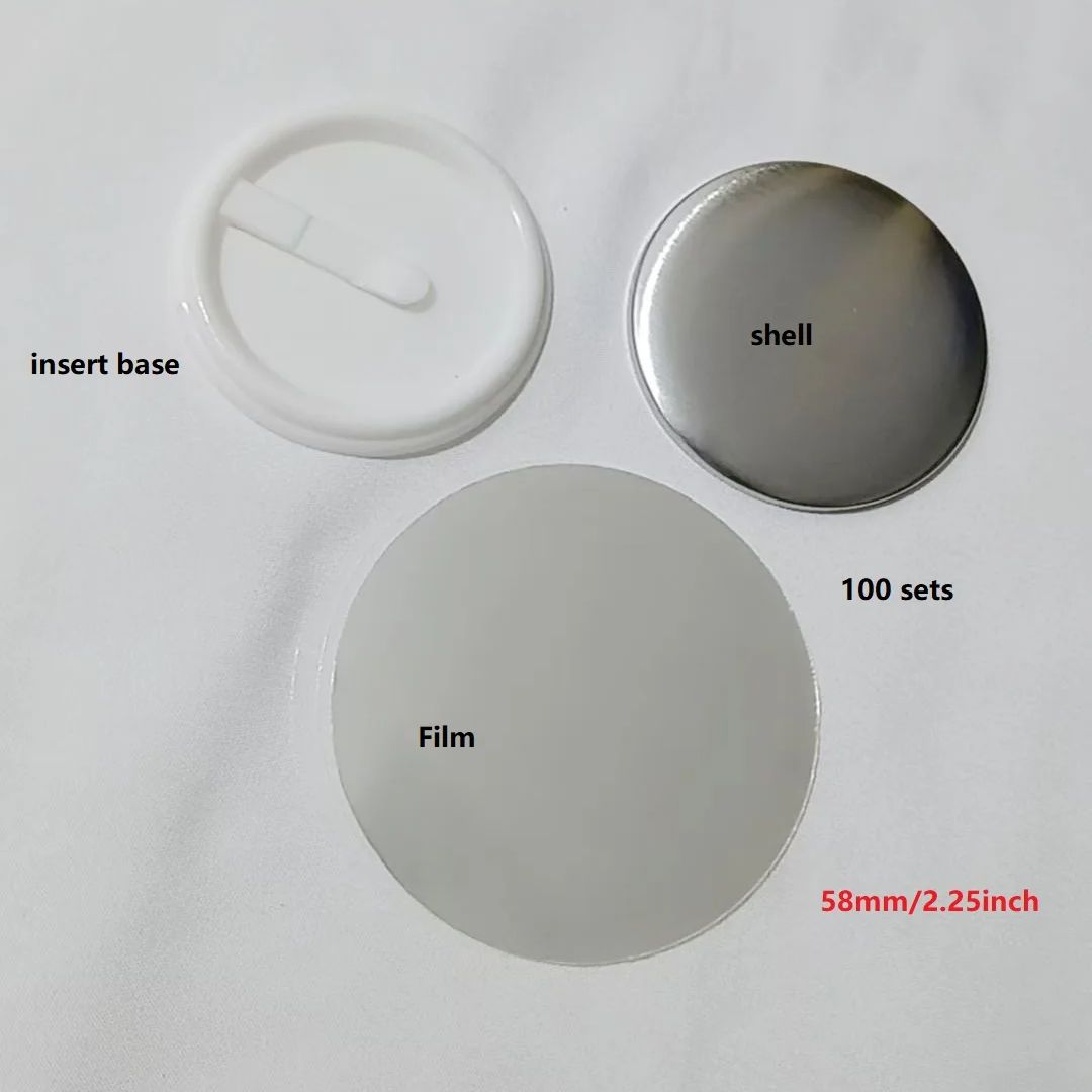 100pcs 58mm 2.25inch Insert bu - Button Badge Blank recension och pris