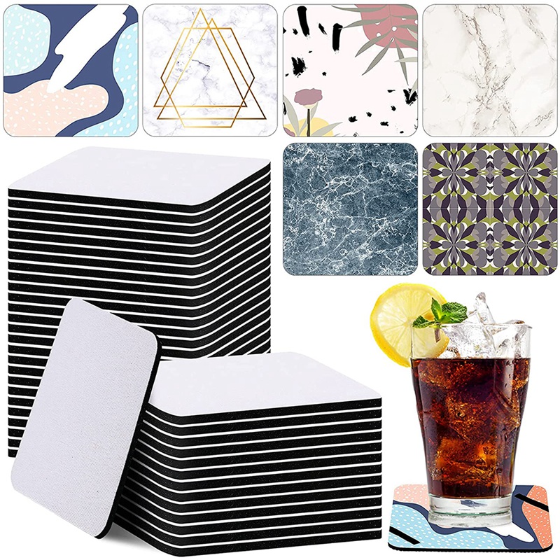 35 Pieces Square Sublimation C - Coaster Sublimation Blank recension och pris
