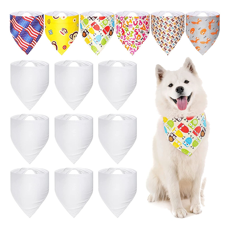 100 Pieces Sublimation Blank D - Bandana Blank White recension och pris