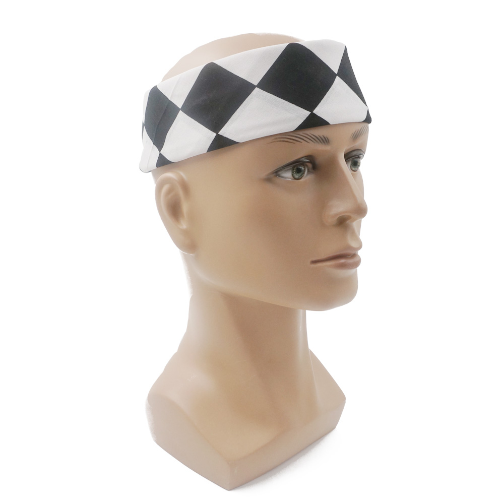 Bandana Checkered Flag Auto Ra - Bandana Blank White recension och pris