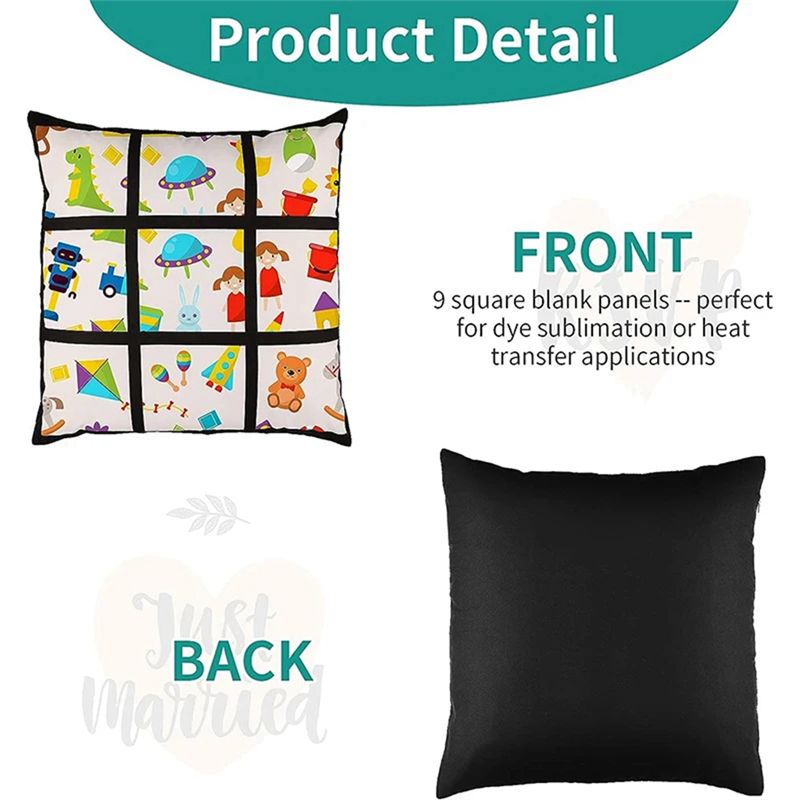 ABKJ-6Pcs Sublimation Blank Pa - Pillow Cover Sublimation recension och pris