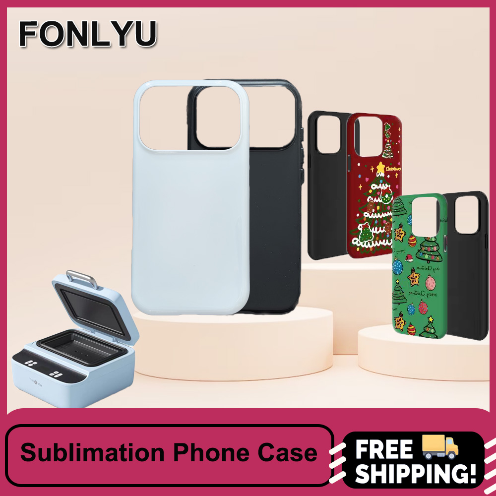 FONLYU 5PCS Sublimation 3D Bla - Phone Case Blank Print recension och pris