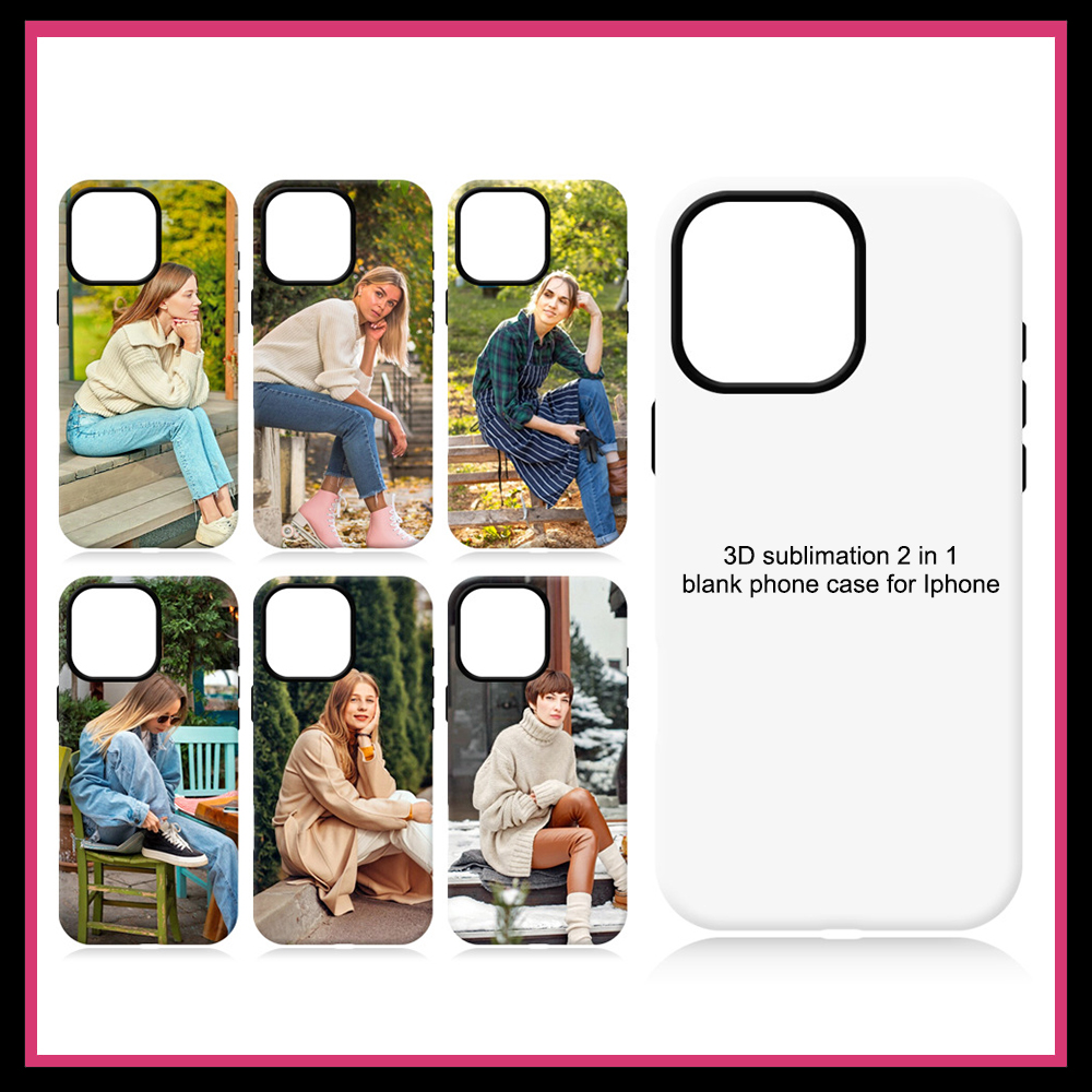 FONLYU 5PCS Sublimation 3D Bla - Phone Case Blank Print recension och pris