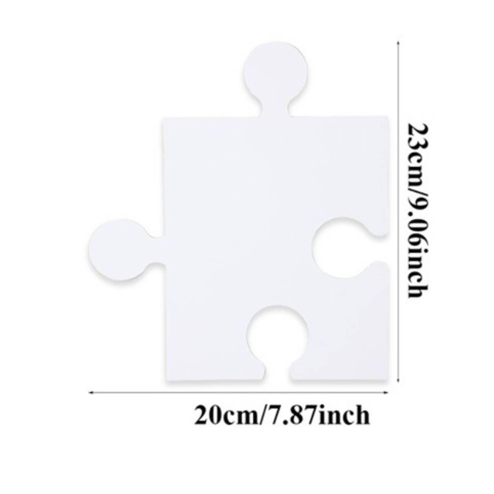 White Cardboard Puzzle Set Bla - Puzzle Blank White recension och pris