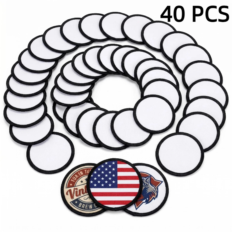 40 PCs Sublimation Patches Clo - Hat Sublimation Blank recension och pris